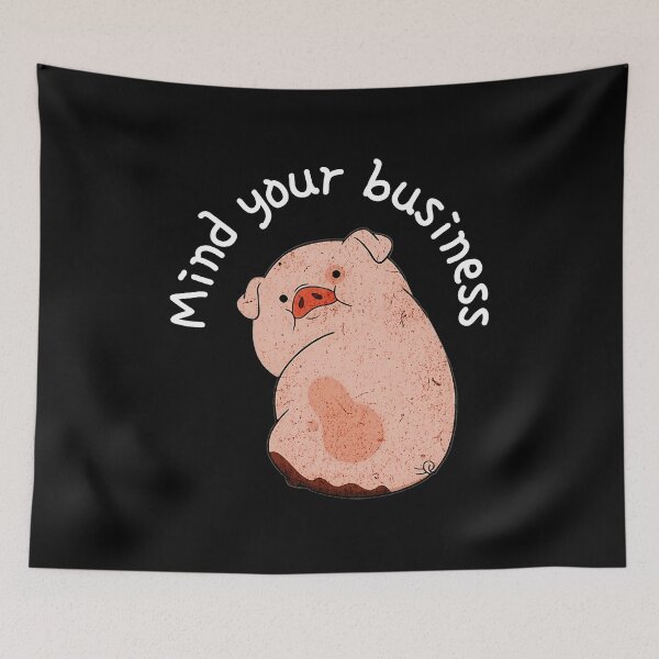 Item preview, Gravity Falls Waddles Cute Funny Art Mind Your Business  designed and sold by evillaymay.