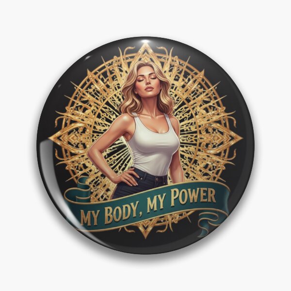 Item preview, "My Body My Power" Female Empowerment T-Shirt | Body Positive Fitness Motivation Art designed and sold by BoldBloomArt.