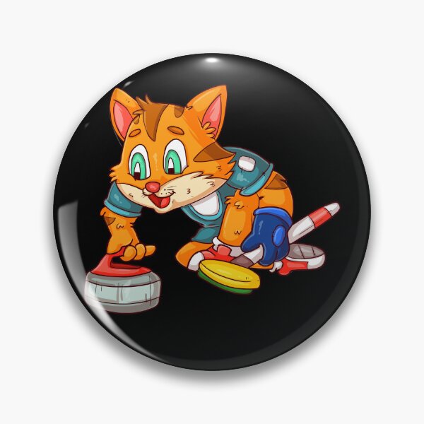 Item preview, Curling player cat designed and sold by Soulskier.