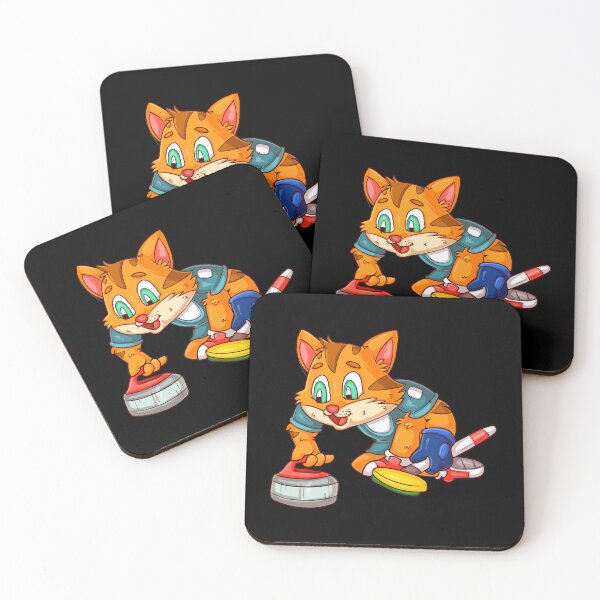 Item preview, Curling player cat designed and sold by Soulskier.