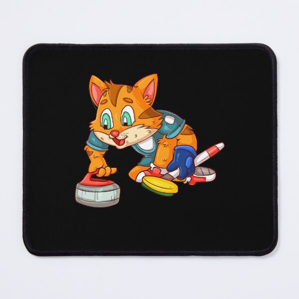 Item preview, Curling player cat designed and sold by Soulskier.