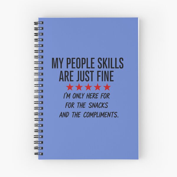 Item preview, "My People Skills are Fine" Sarcastic Snack Lover Funny Graphic  designed and sold by InkWeaveShop.