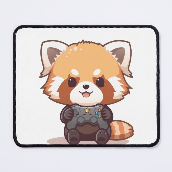 Item preview, Cute Red Panda Gamer designed and sold by Pikalot.