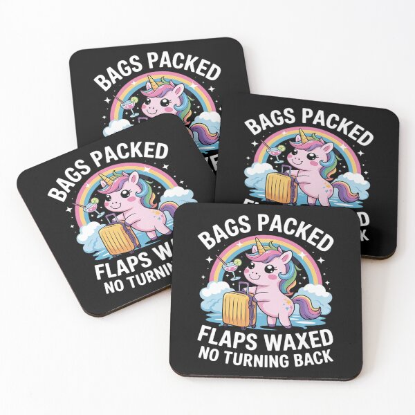 Item preview, Dirty Joke Vacation Unicorn Girl Bags Packed Flaps Waxed 4  designed and sold by CombatTask.