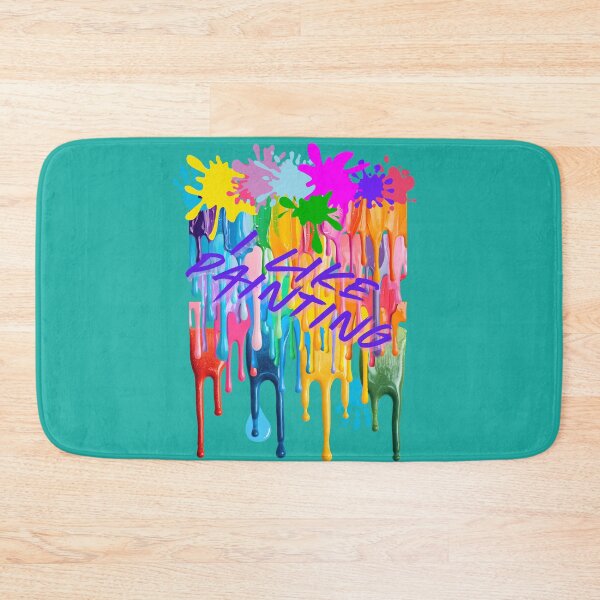 Item preview, "Colorful Paint Drips & Splashes - I Like Paintingu - Abstract Art Design". designed and sold by LunaPrintCo.