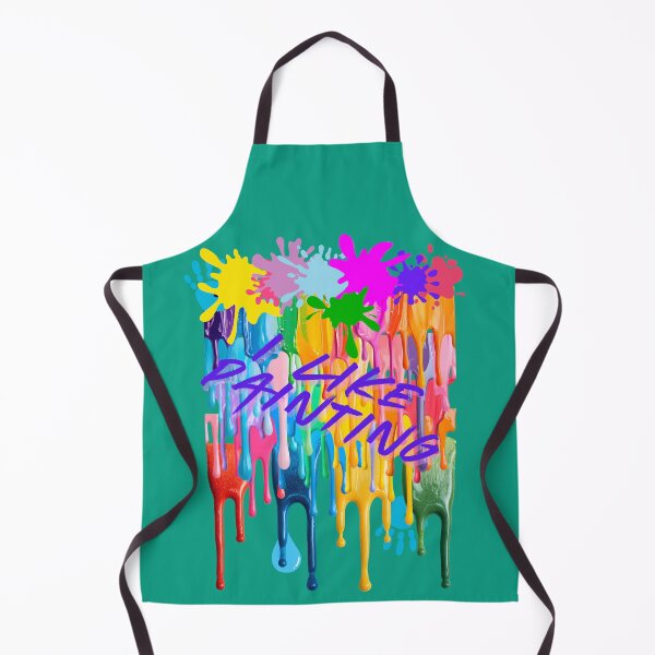 Item preview, "Colorful Paint Drips & Splashes - I Like Paintingu - Abstract Art Design". designed and sold by LunaPrintCo.