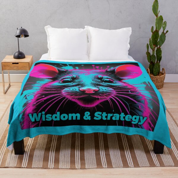 Item preview, Urban Rat Zodiac – Neon Graffiti Art | Wisdom & Strategy designed and sold by JaaGo PopLab.