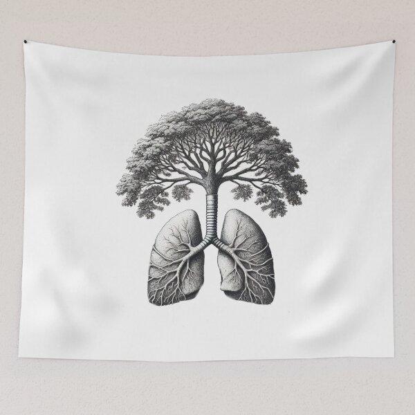 Item preview, Breath of Nature – Tree Lung Environmental Art designed and sold by denip.