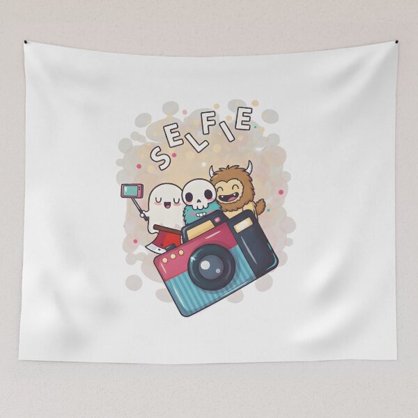 Item preview, Selfie Spooky Monster Friends Funny Halloween designed and sold by hexenor.