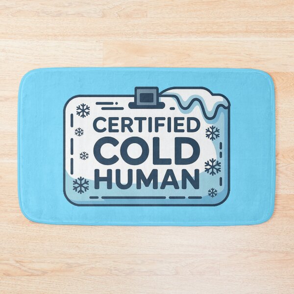 Item preview, Certified Cold Human – Winter License designed and sold by DabrowskiDesign.