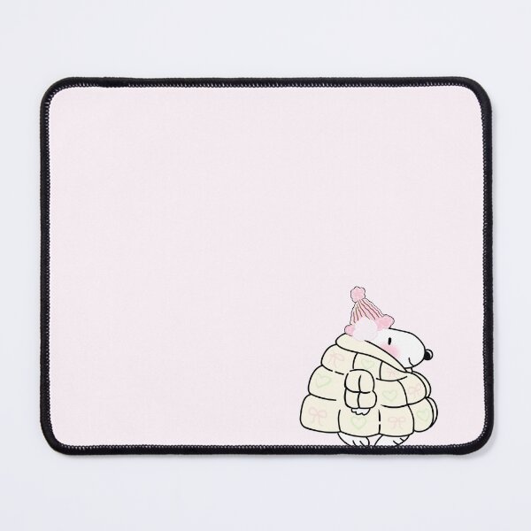Item preview, Cute cozy winter snoopy in puffer design (pink) designed and sold by Ash-Doll.