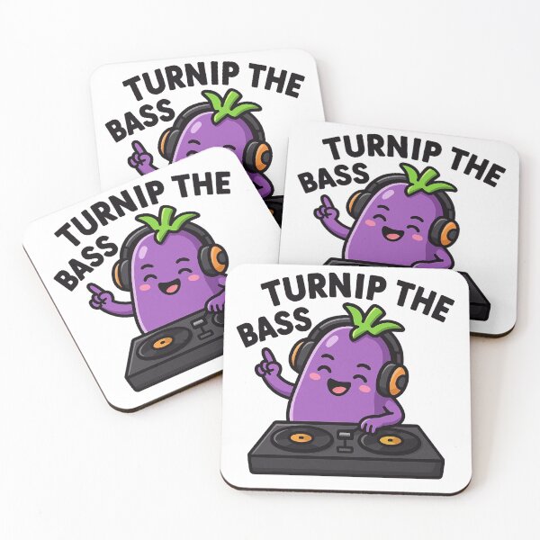 Item preview, Eggplant DJ – “Turnip The Bass” – Gardening & Music Design designed and sold by flwy-design.