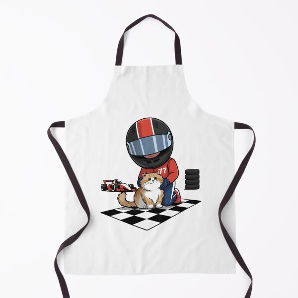 Item preview, Racing Driver and Cute Cat Cartoon designed and sold by MonkiFlipp.