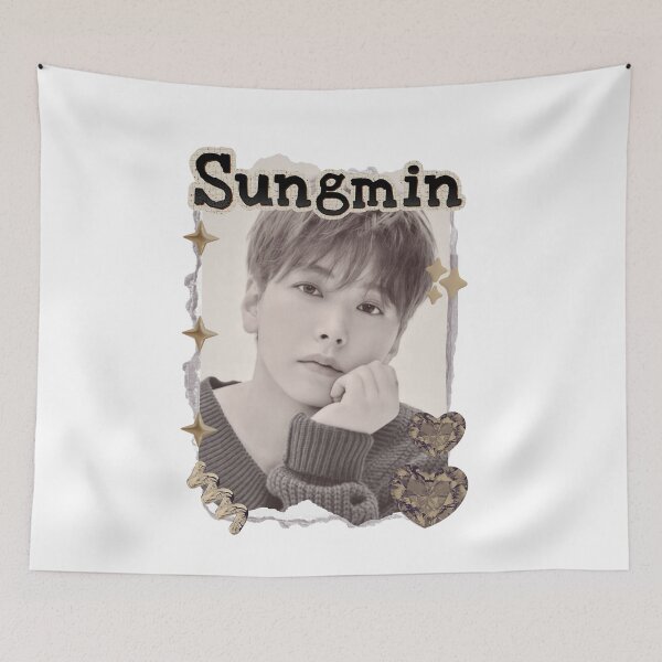 Item preview, Super Junior Sungmin K-Pop Legacy Tribute Kpop boy group Art Scrapbook Collage Cozy Y2K Vintage Design designed and sold by HELL0WBELLO.