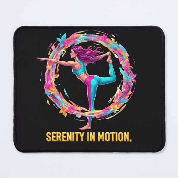 Item preview, Serenity In Motion Bold Pop Art Yoga Dancer Pose Fitness Empowerment designed and sold by BoldBloomArt.