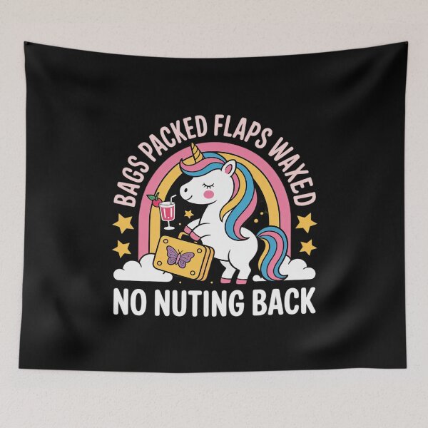 Item preview, Girls Bags Packed Unicorn Inappropriate Vacation Humor 6  designed and sold by CombatTask.