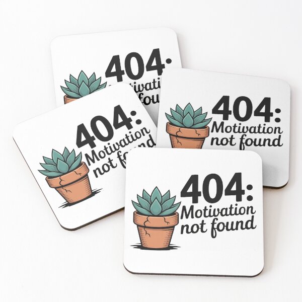Item preview, 404 Motivation Not Found Succulent Design designed and sold by MonkiFlipp.