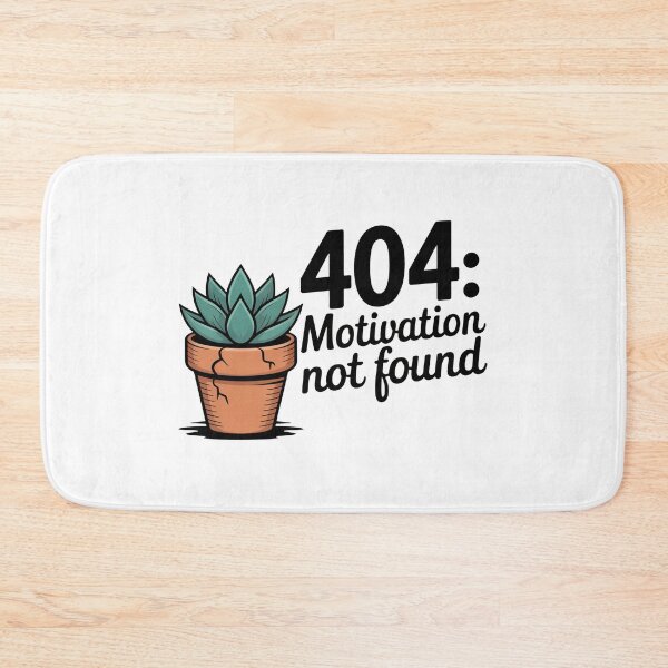 Item preview, 404 Motivation Not Found Succulent Design designed and sold by MonkiFlipp.