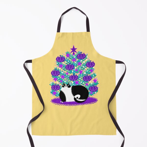 Item preview, Purple Cat Xmas Tree designed and sold by poket.piktures.