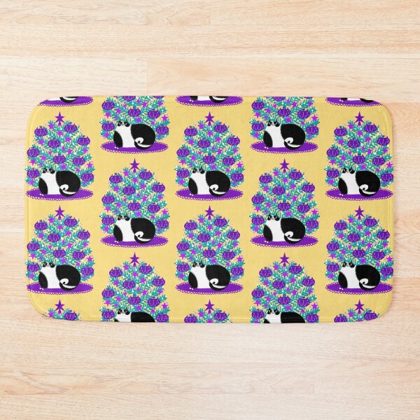 Item preview, Purple Cat Xmas Tree designed and sold by poket.piktures.