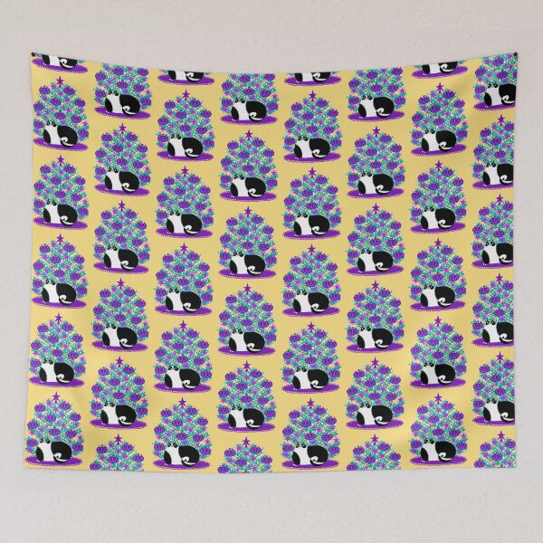Item preview, Purple Cat Xmas Tree designed and sold by poket.piktures.