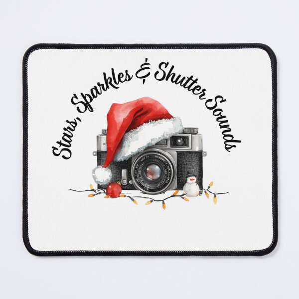 Item preview, Stars Sparkles & Shutter Sounds – Festive Christmas Camera Art designed and sold by MiszungART.