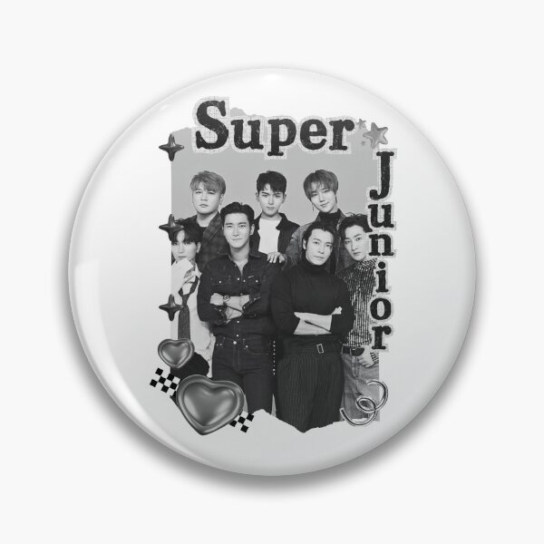 Item preview, Super Junior K-Pop Legacy Tribute Kpop boy group Art members Black and White Collage Digital Art Portrait designed and sold by AJUNICE STUDIO.