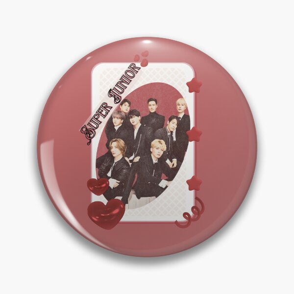 Item preview, Super Junior K-Pop Legacy Tribute Kpop boy group Art members portrait illustration Red Aesthetic Collage Design designed and sold by AJUNICE STUDIO.