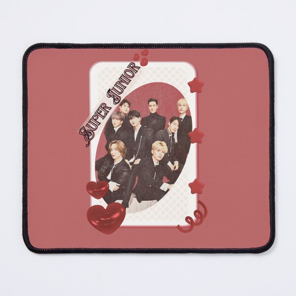 Item preview, Super Junior K-Pop Legacy Tribute Kpop boy group Art members portrait illustration Red Aesthetic Collage Design designed and sold by AJUNICE STUDIO.