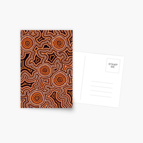 Authentic Aboriginal Art - Pathways - Authentic Design Postcard