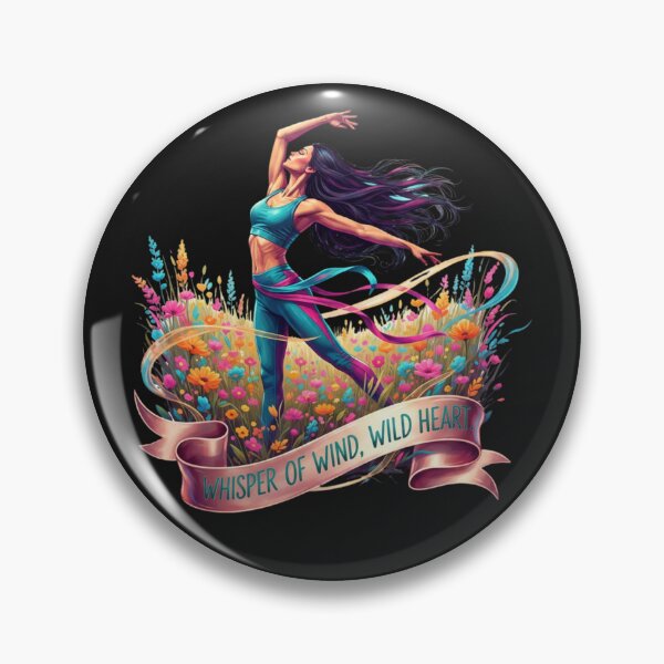 Item preview, Whisper of Wind Wild Heart Dance Nature Pop Art Empowerment Freedom designed and sold by BoldBloomArt.