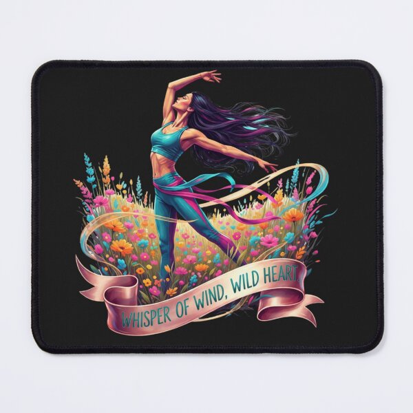 Item preview, Whisper of Wind Wild Heart Dance Nature Pop Art Empowerment Freedom designed and sold by BoldBloomArt.