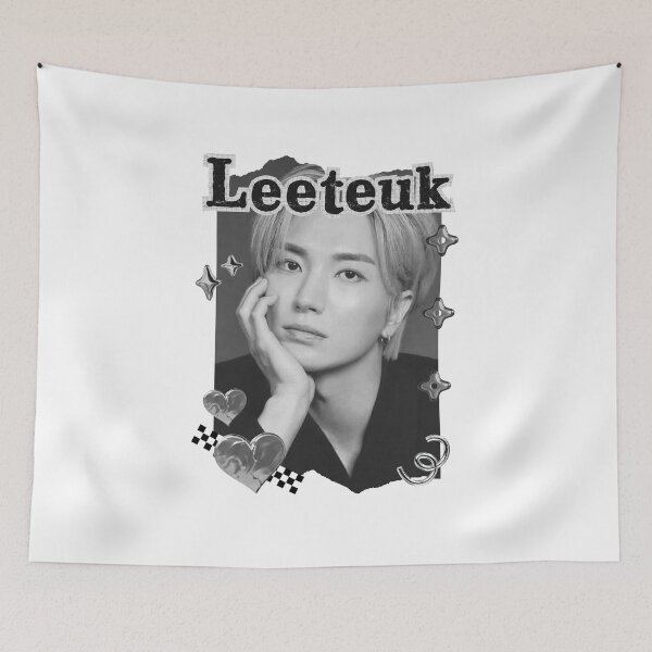 Item preview, Super Junior Leeteuk K-Pop Legacy Tribute Kpop boy group Art members Black and White Collage Digital Art Portrait designed and sold by AJUNICE STUDIO.