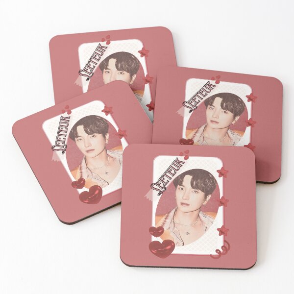 Item preview, Super Junior Leeteuk K-Pop Legacy Tribute Kpop boy group Art members portrait illustration Red Aesthetic Collage Design designed and sold by AJUNICE STUDIO.
