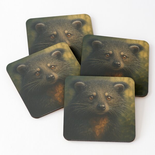 Item preview, Binturong Wall Art- Eyes of the Wild  designed and sold by GeoWild Designs.