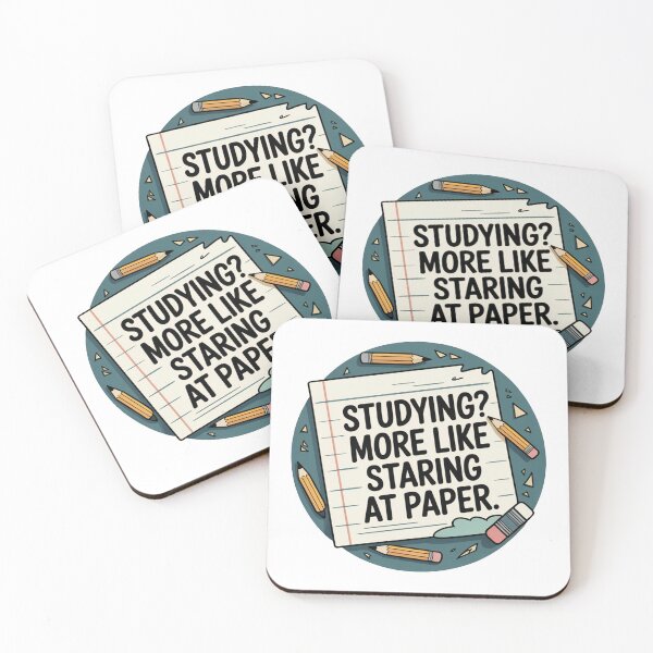 Item preview, Studying More Like Staring at Paper Quote designed and sold by MonkiFlipp.