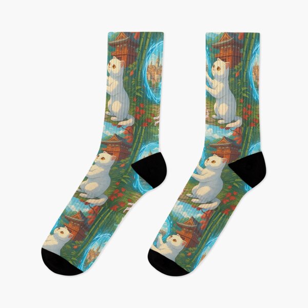 Item preview, Portal Journey of the Curious White Cat-''Memo's Portal'' designed and sold by doktordanTemiz.