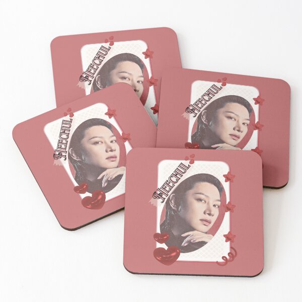 Item preview, Super Junior Heechul K-Pop Legacy Tribute Kpop boy group Art members portrait illustration Red Aesthetic Collage Design designed and sold by AJUNICE STUDIO.