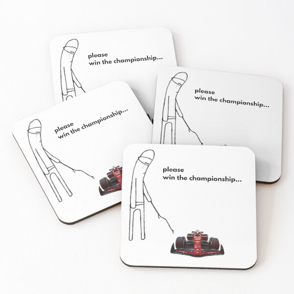 Item preview, Please Win the Championship Ferrari Funny F1 Fan Meme designed and sold by HotGirlsWatchRacing .