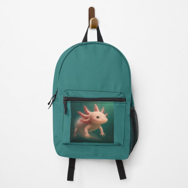 Item preview, Leucistic Axolotl Wall Art – GeoWild Underwater Glow Wildlife Print designed and sold by GeoWild Designs.