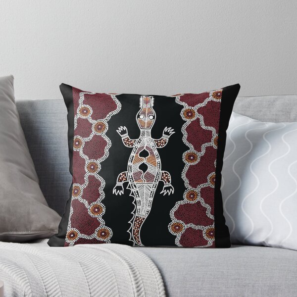 Artikel-Vorschau von Authentische Kunst der Aborigines - Krokodil Authentische Designs, designt und verkauft von HogarthArts.