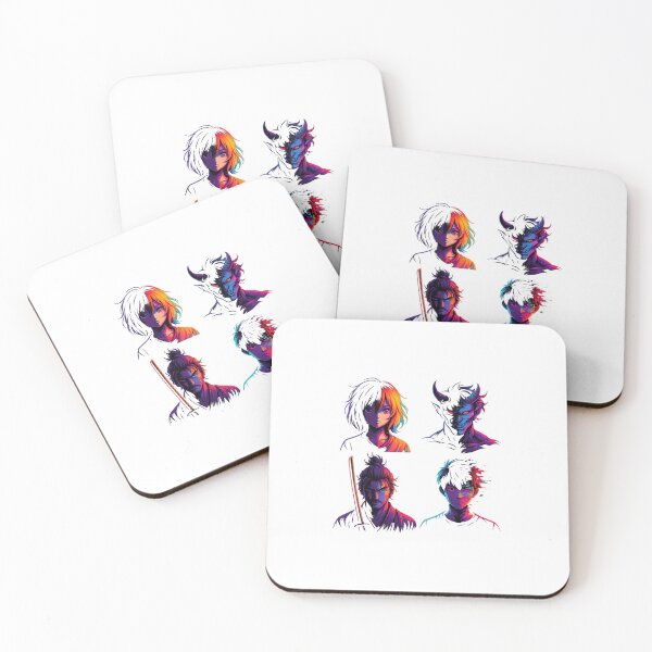 Item preview, Neon Split Anime Collection – Samurai, Demon & Glitch Characters designed and sold by BhanuDarkArts.