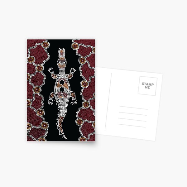 Item preview, Authentic Aboriginal Art - Crocodile Authentic Designs designed and sold by HogarthArts.