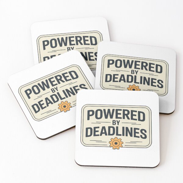 Item preview, Powered by Deadlines Work Motivation Quote designed and sold by MonkiFlipp.