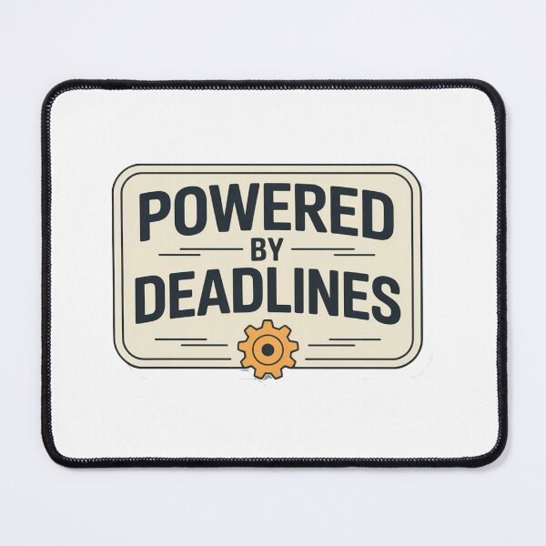 Item preview, Powered by Deadlines Work Motivation Quote designed and sold by MonkiFlipp.