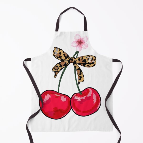 Item preview, leopard bow cherries sticker designed and sold by NUREYY STUDİO.