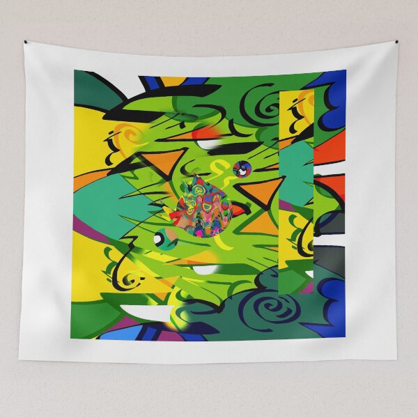 Item preview, Multi-coloured Cubist abstract designed and sold by Grant Wilson.