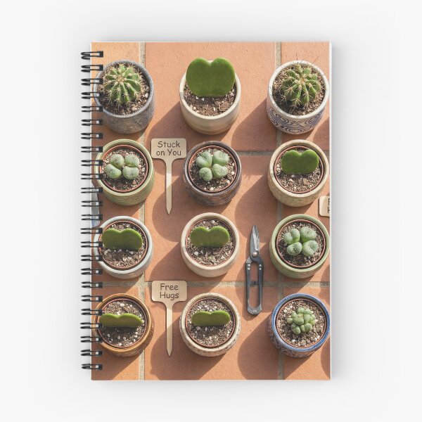 Item preview, Stuck On You - Heart Cactus & Succulent Knolling designed and sold by SavinMercantile.