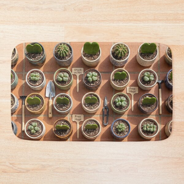 Item preview, Stuck On You - Heart Cactus & Succulent Knolling designed and sold by SavinMercantile.