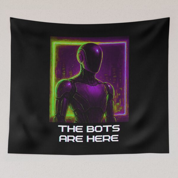 Item preview, humanoid robot art designed and sold by TEEJAMBOREE.
